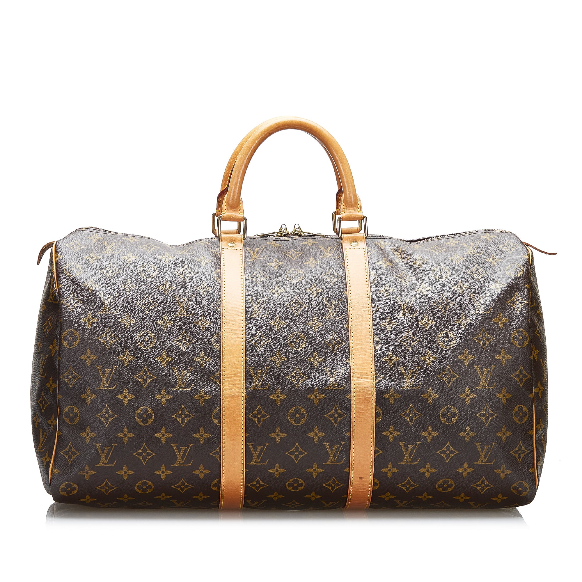 LOUIS VUITTON Keepall Bandouliere 55 Sunrise Monogram Canvas Travel Ba