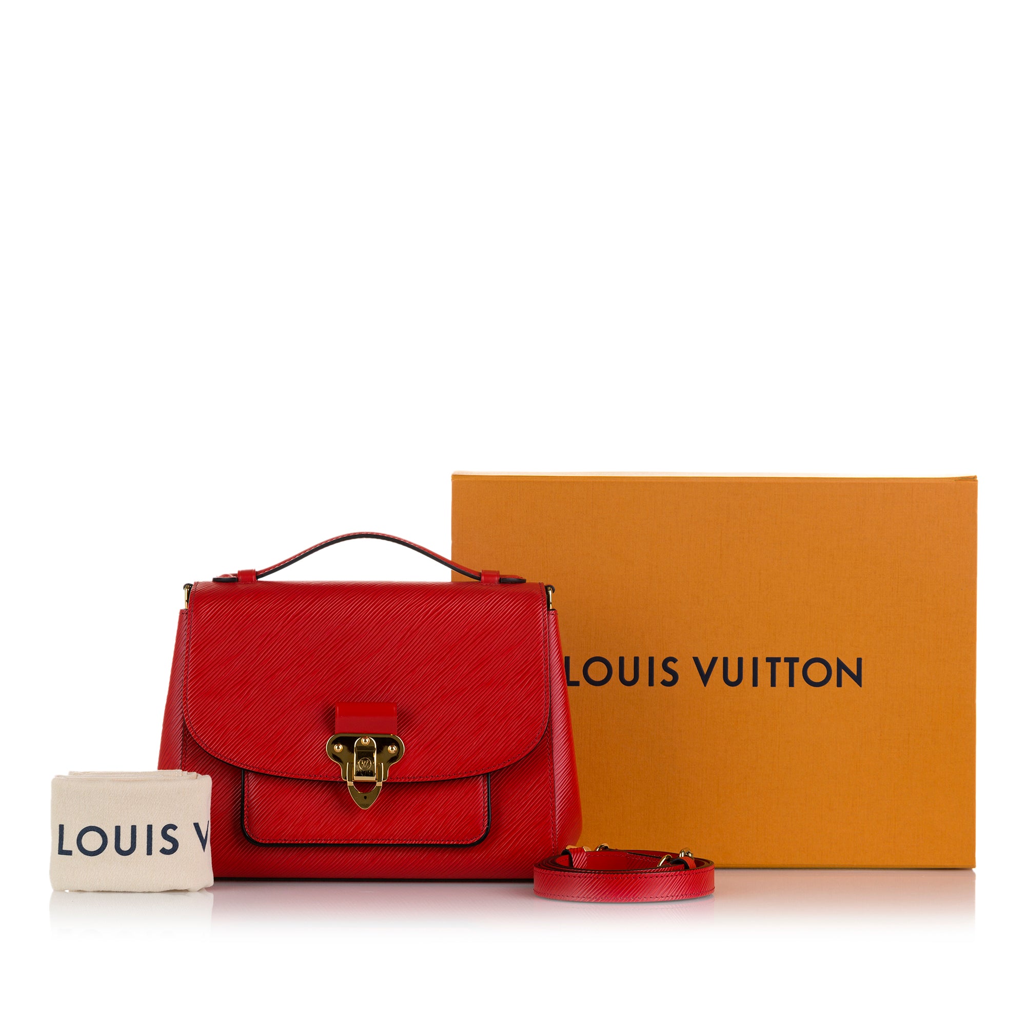 Louis Vuitton Boccador Red Epi