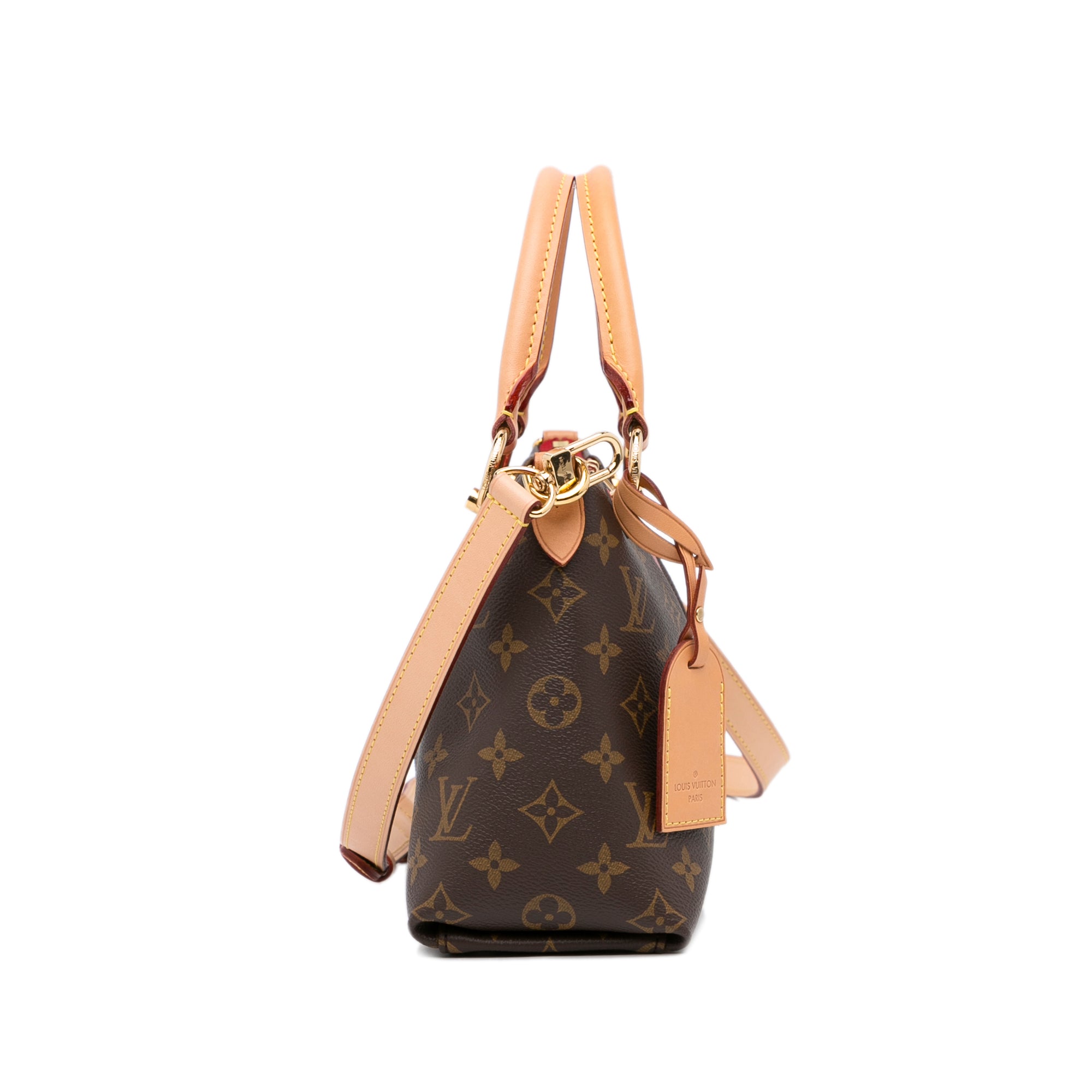 Louis Vuitton V Tote Monogram Canvas and Leather BB For Sale at