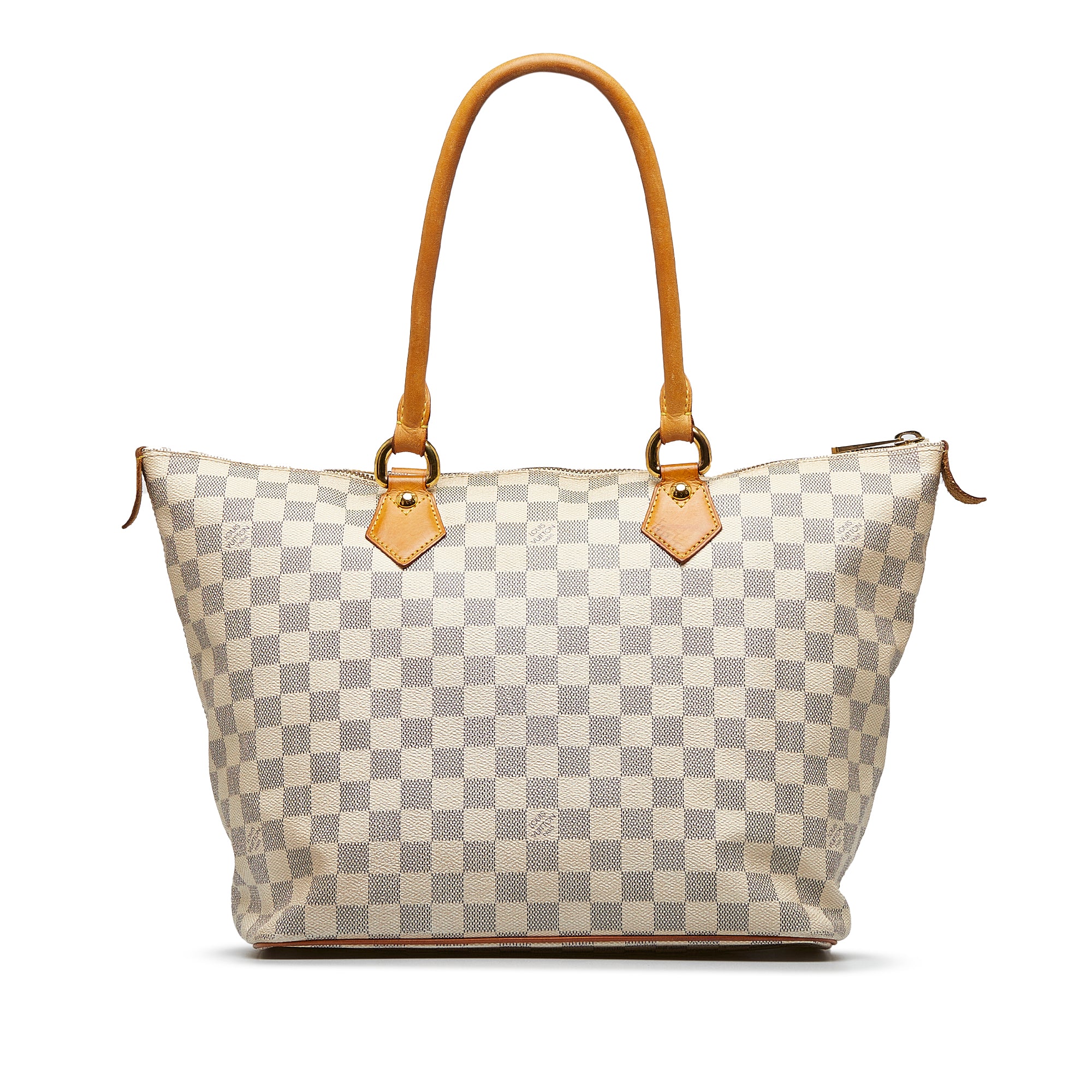 LOUIS VUITTON Damier Azur Saleya MM gold buckle handle bag beige – Brand  Off Hong Kong Online Store