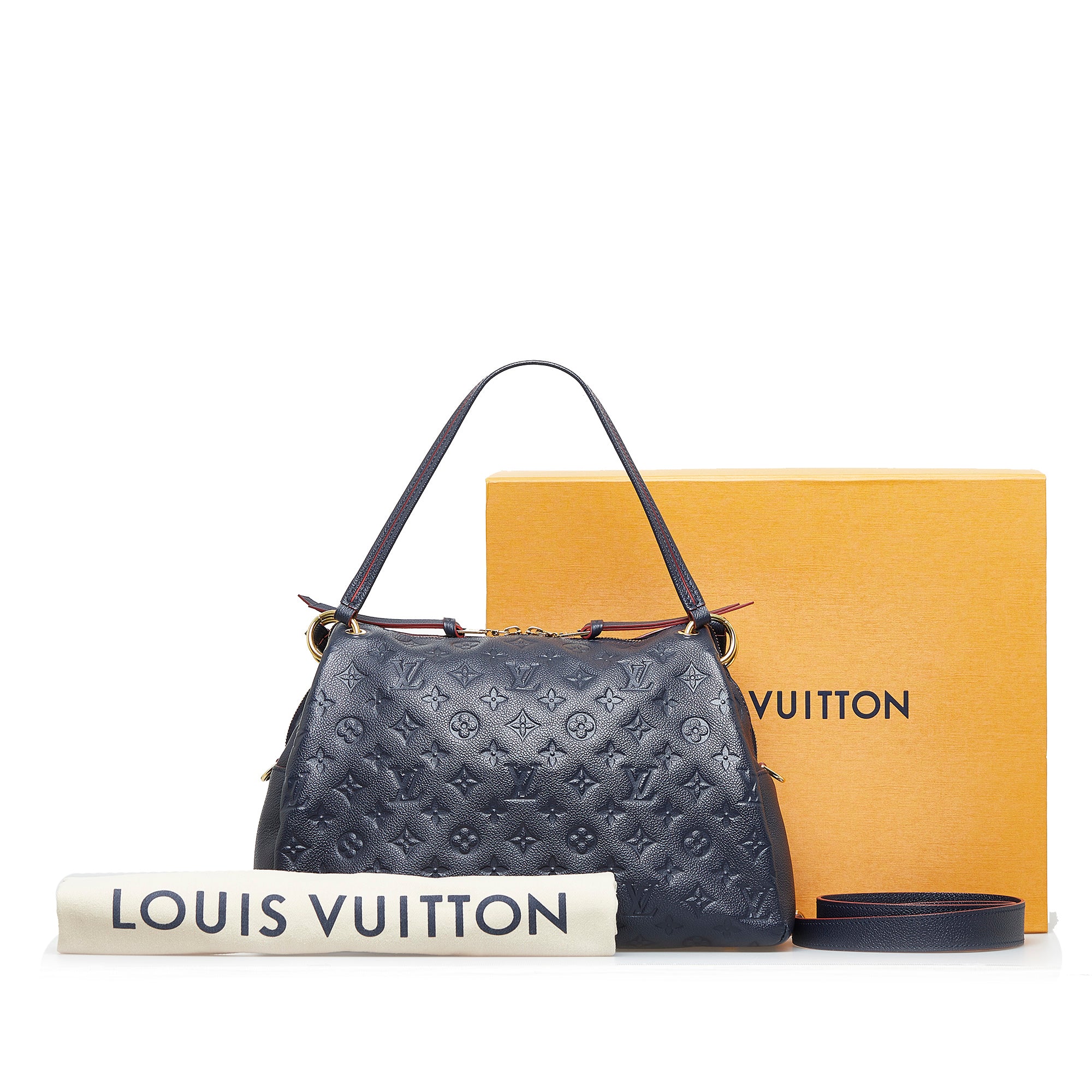 Louis Vuitton Ponthieu PM Blue Monogram Empreinte