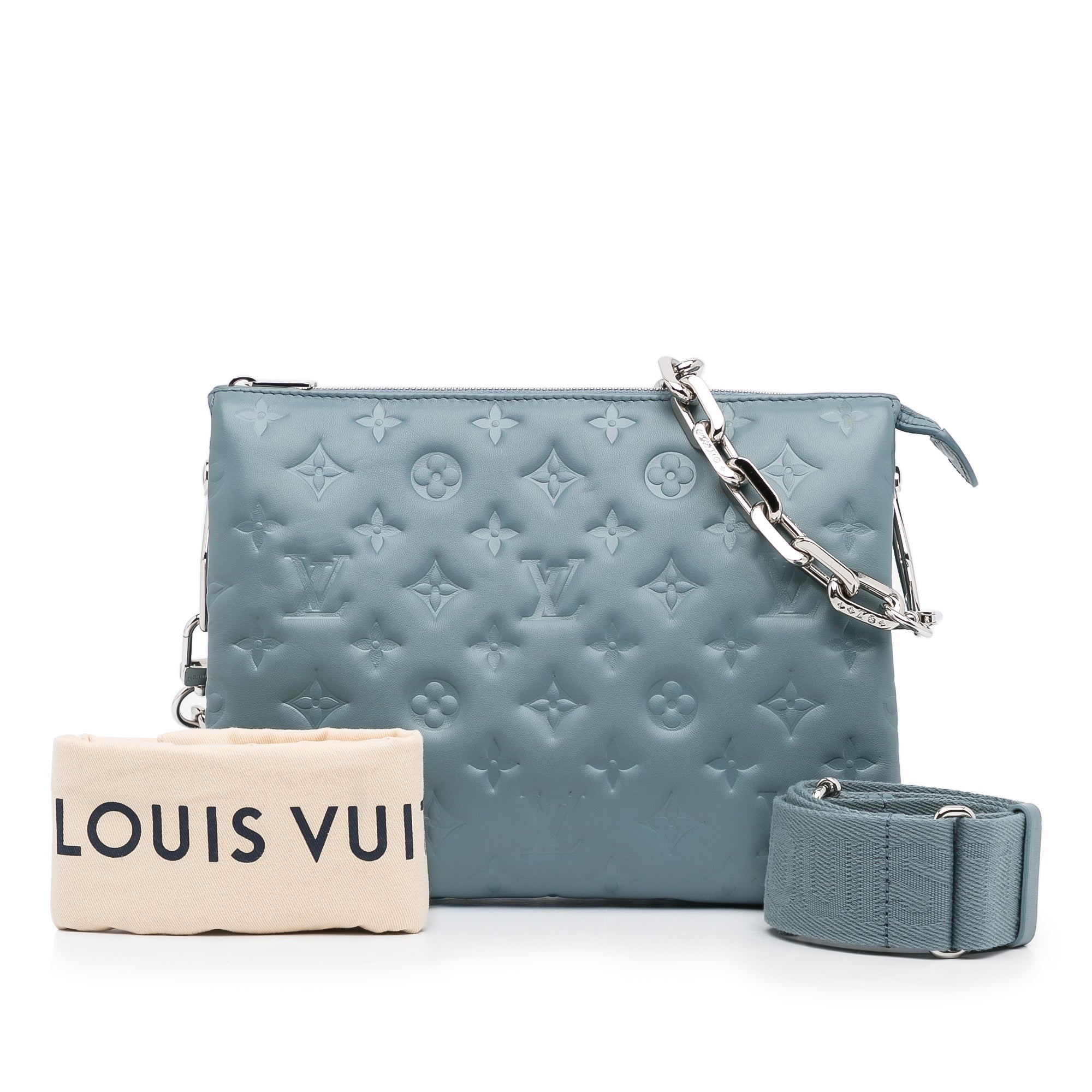 Louis Vuitton Coussin PM Blue Monogram Empreinte