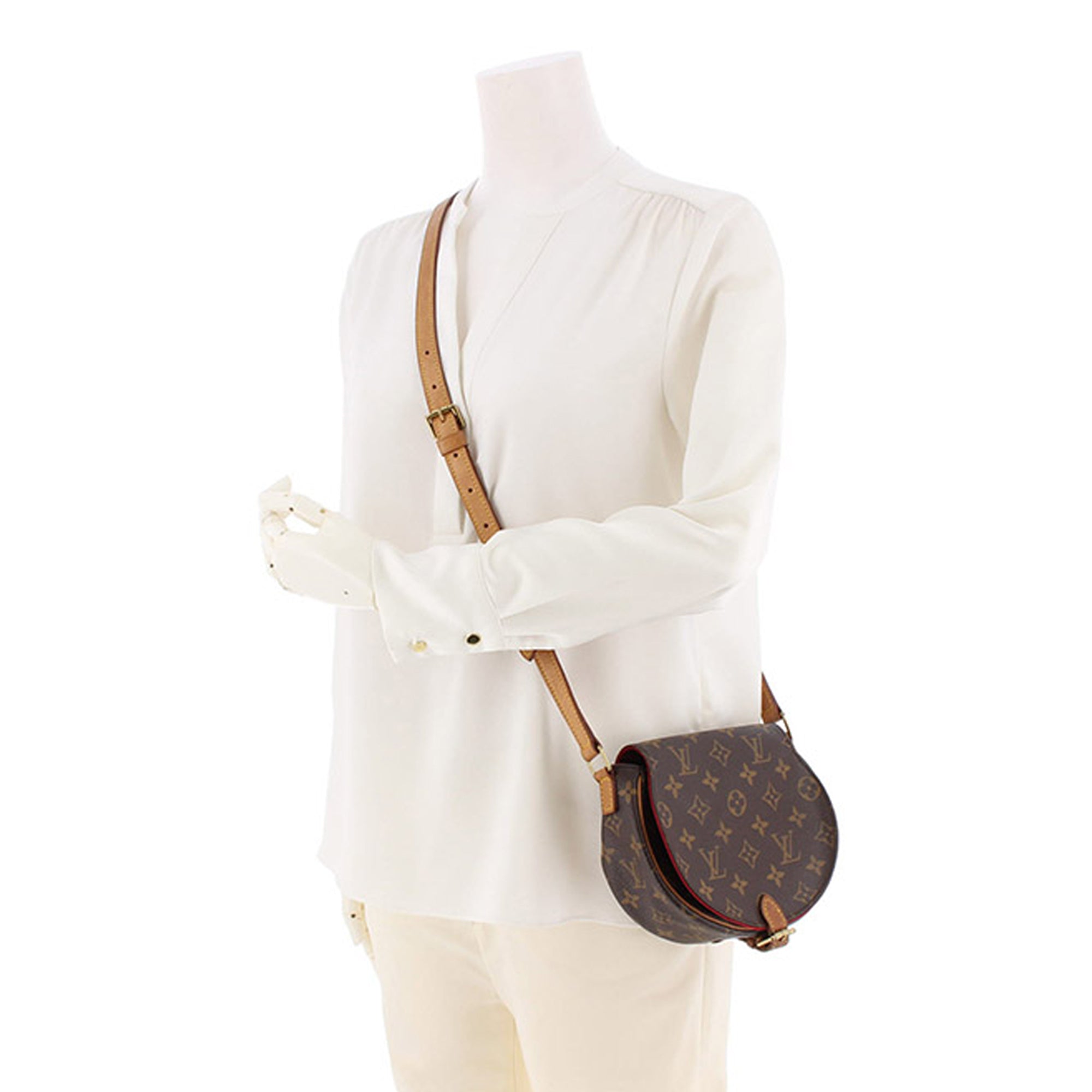 Brown Louis Vuitton Monogram Sac Tambourin Crossbody Bag