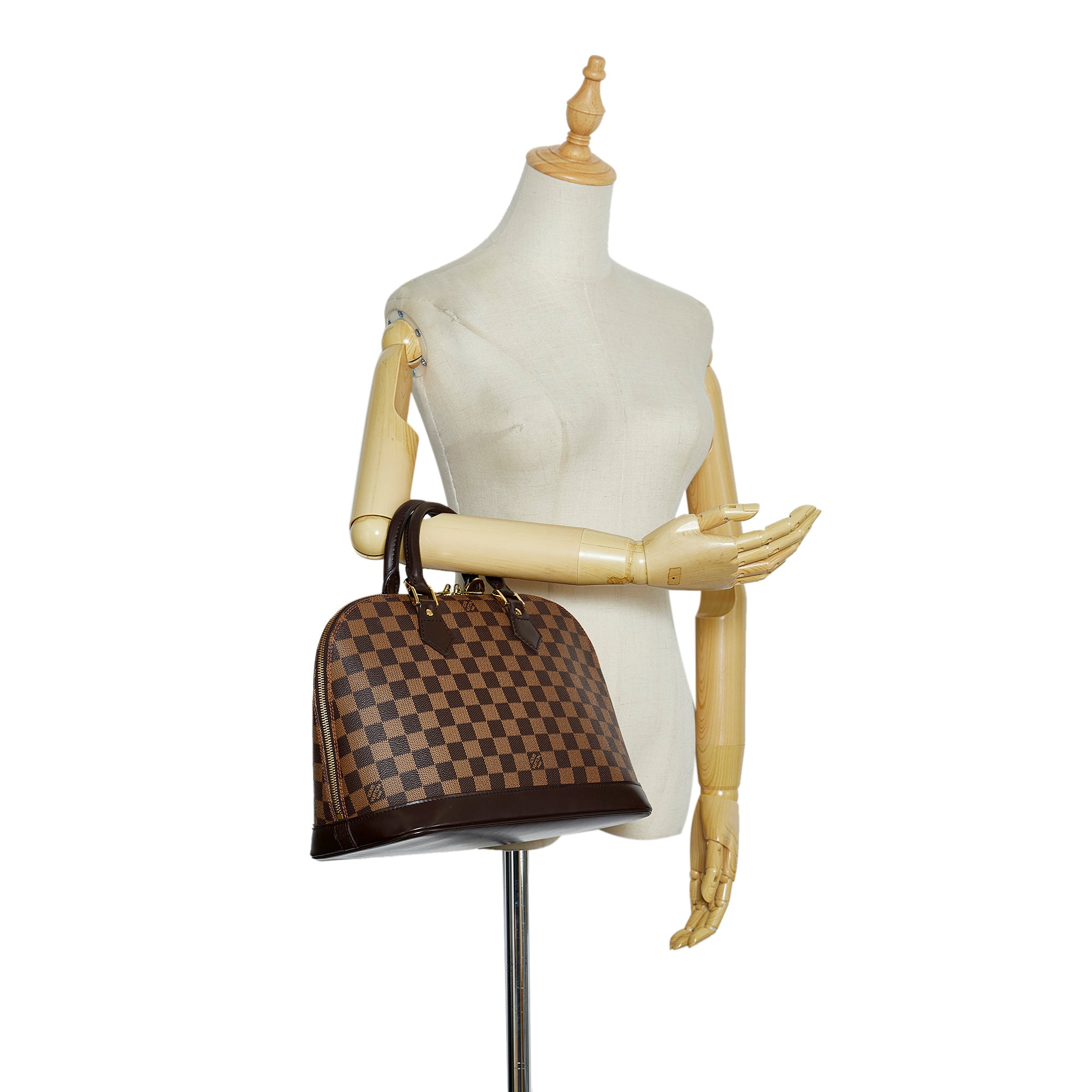 Louis Vuitton Alma PM Damier Ebene Handbag Women