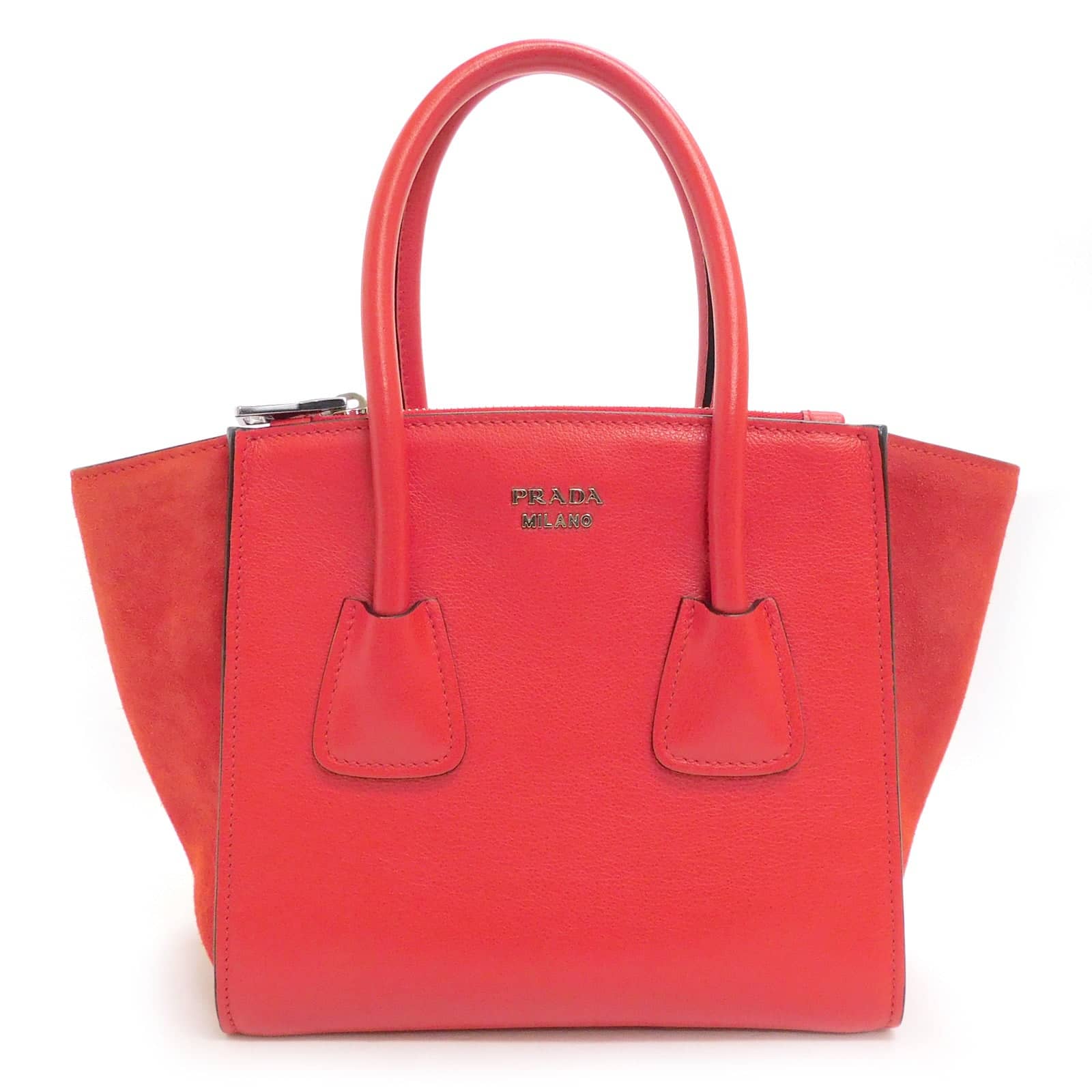 Handbag Prada Red in Synthetic - 37719087